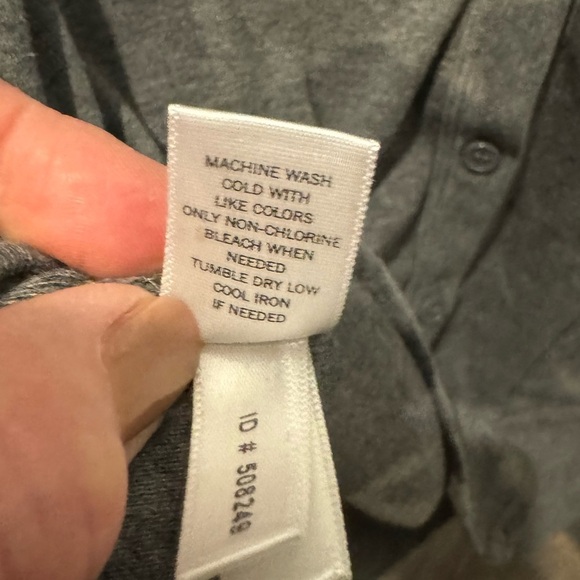 Express Gray Lightweight V-Neck Button Front Cardigan Size L - Picture 8 of 12